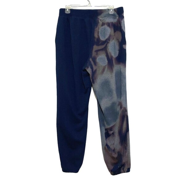 Custom Bleach Tie Dye Sweatpants Size 0X Blue Athleisure Athletic Loungewear - Picture 3 of 5